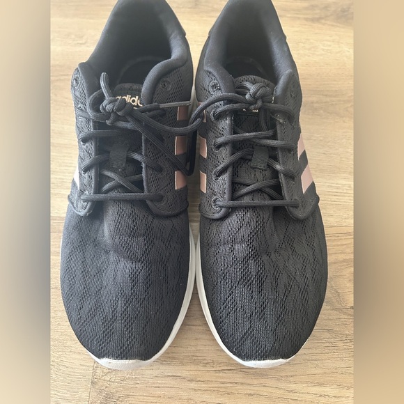 Adidas Cloudfoam Black & Rose Gold Sneakers – Women’s Size 7, Lace – EUC - Picture 6 of 10